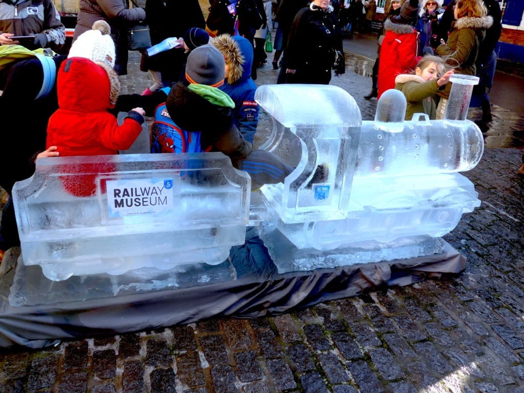 Train Sculpture from York Ice Trail