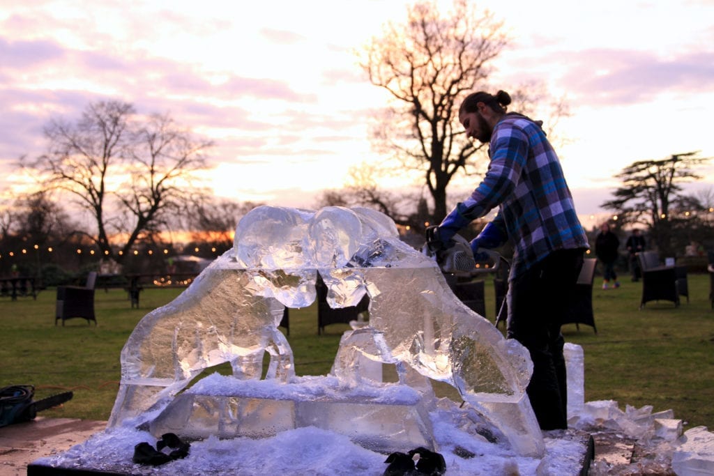 Live Ice Sculpting at Woburn